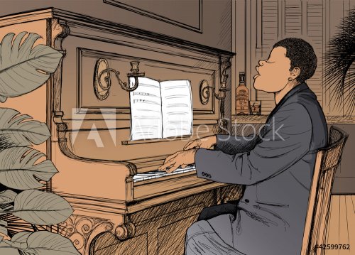 Ragtime pianist