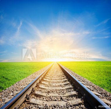 Railway in field - 901139306