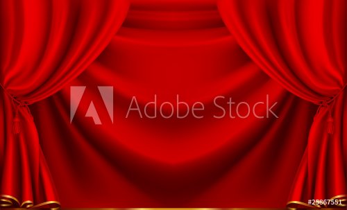 Red Theater Curtain - 900596774