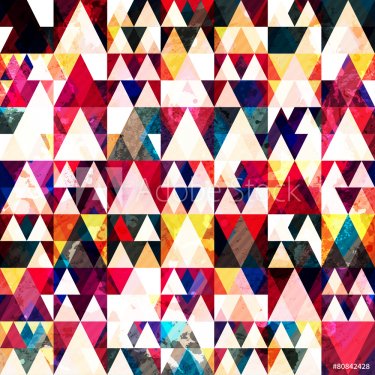 red triangle seamless pattern - 901144725