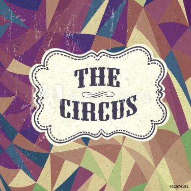 Retro circus background, vector