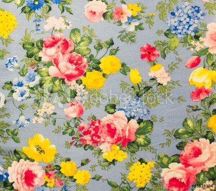 Retro Lace Floral Seamless Pattern Fabric Background Vintage Style - 901148973