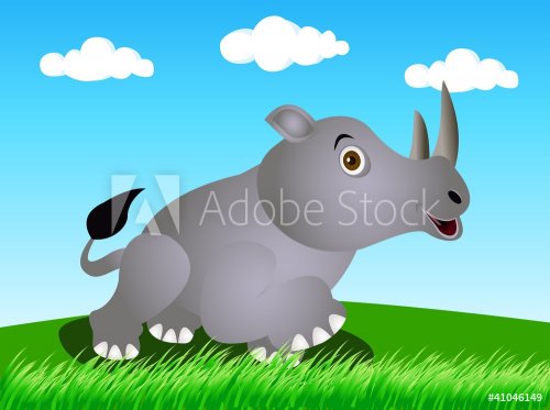 rhino in the wild - 900465903