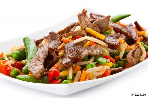 Roasted meat and vegetables  - 900438272