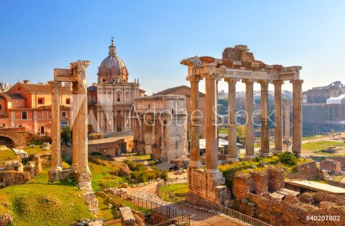 Roman ruins in Rome, Forum - 900238031