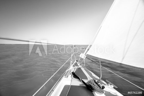 Sailing boat on the water - 901149482