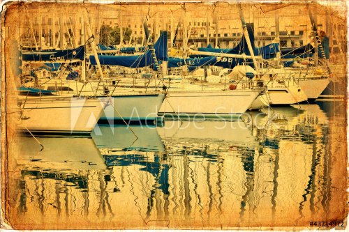 Sailing boats, harbor, sea - 900572815
