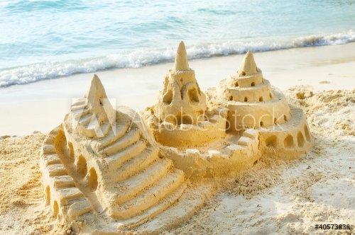 Sand Castle on the Beach - 901141433