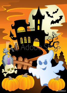 Scene with Halloween theme 5 - 900706175