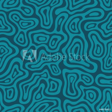 Seamless abstract blue hand drawn pattern. Vector illustration - 901143326
