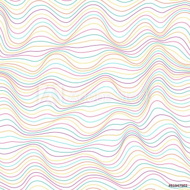 Seamless abstract pattern. Color waves - 901142435