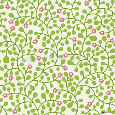 seamless background with a little leaves ornament - 900461463