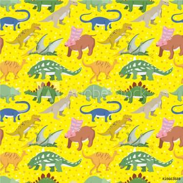 seamless Dinosaur pattern - 900458978