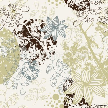 seamless floral background - 900882320