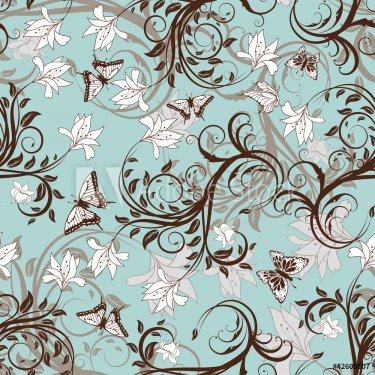 Seamless floral pattern - 900459059