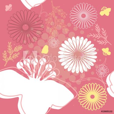 seamless floral pattern - 900498803