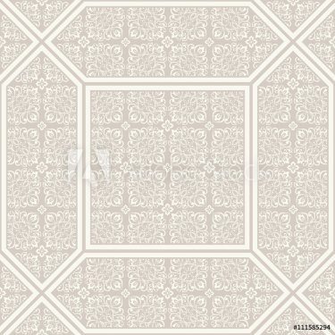 seamless patchwork tile with Victorian motives - 901148655