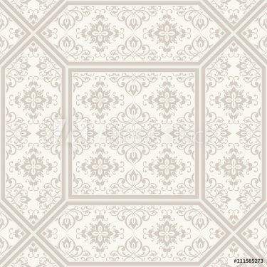 seamless patchwork tile with Victorian motives - 901148656
