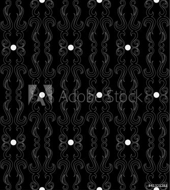 Seamless pattern in black and white
