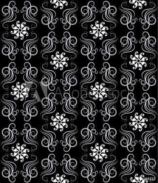 Seamless pattern in black and white - 900468929