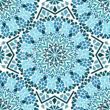 Seamless pattern of Moroccan mosaic - 901139553