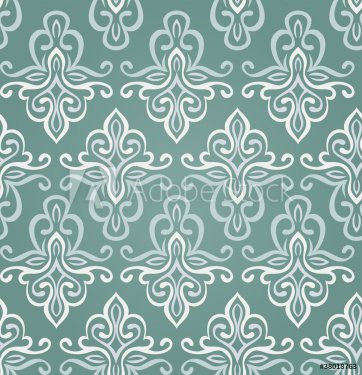 seamless vintage pattern in blue colors - 900461514