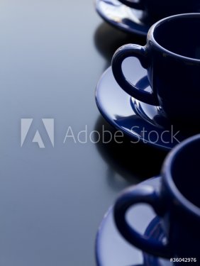 Servizio di caffè, tazzine blu - 900251672