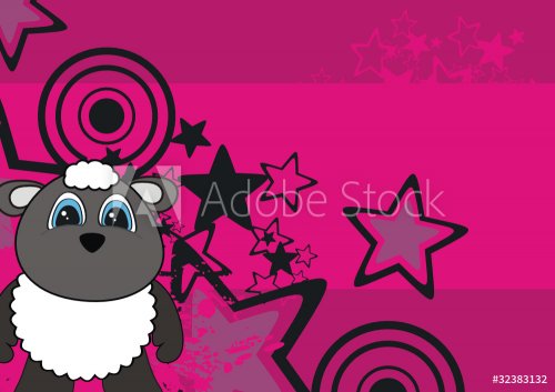sheep cartoon background1 - 900532374