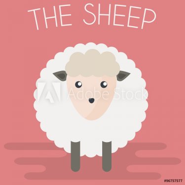Sheep mascot Illustration
