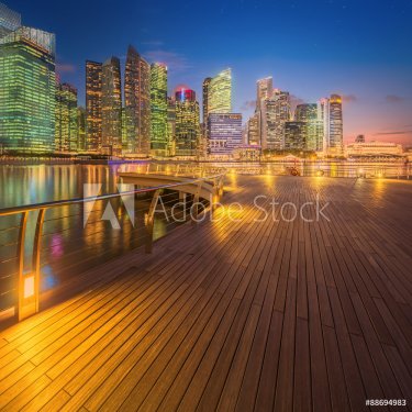 Singapore Skyline and view of Marina Bay - 901148370