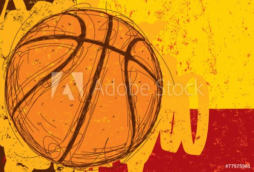 Sketchy Basketball Background - 901143738