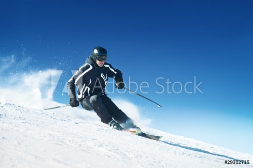 skier in mountains - 900042604