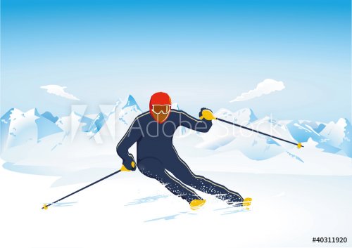 Skilaufen Slalom