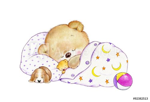 Sleeping Teddy bear - 901148247