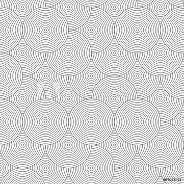 Slim gray striped overlapped circles random - 901152272