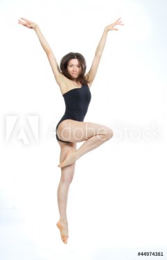 slim jazz modern contemporary style woman ballet dancer