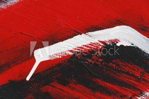 Small part of painted metal wall with  black,red and white paint - 901146080