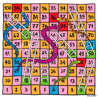 Snakes and Ladders Board Game - 901143451