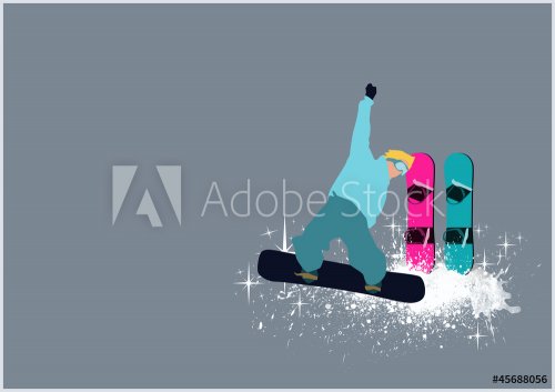 Snowboard background - 900801857