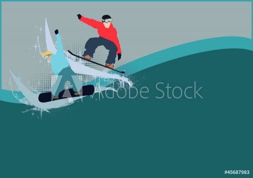 Snowboard background - 900801863