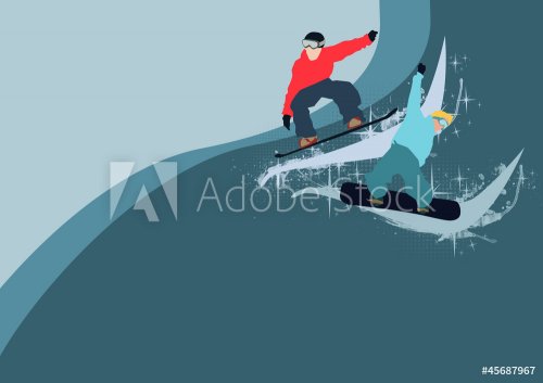Snowboard background - 900801864
