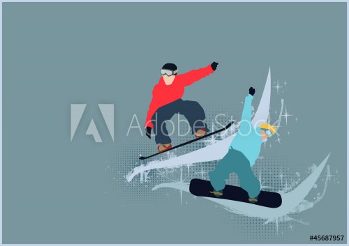 Snowboard background - 900801866