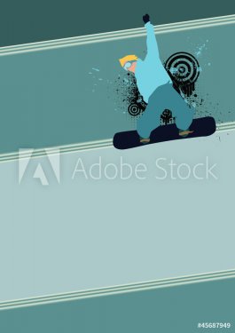 Snowboard background - 900801867