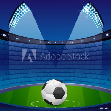 Soccer Ball in Stadium - 900489927