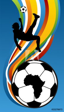 Soccer Player Illustration about to kick the football - 900461737