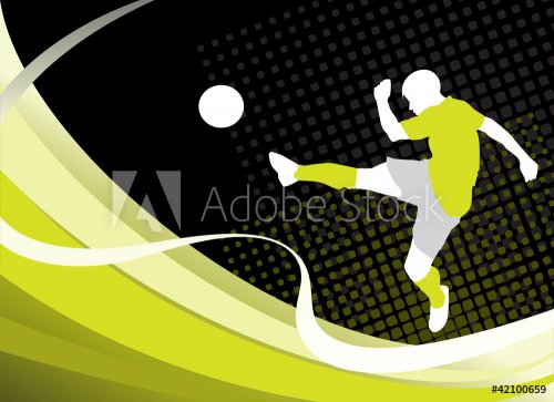 Soccer  player  silhouette - 900468943