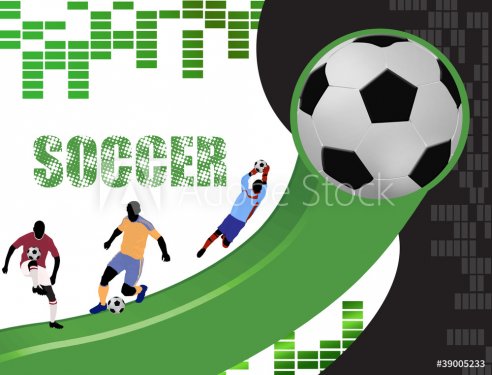 Soccer poster background
