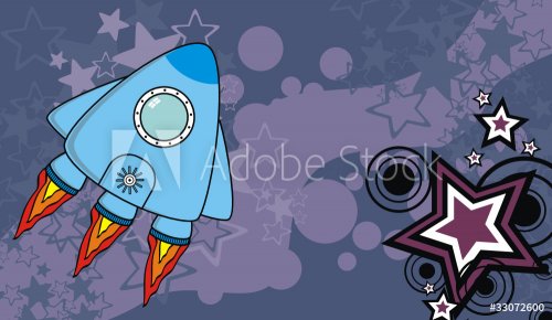 spaceship cartoon background9