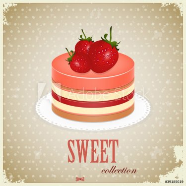 Sponge Cake with Strawberry