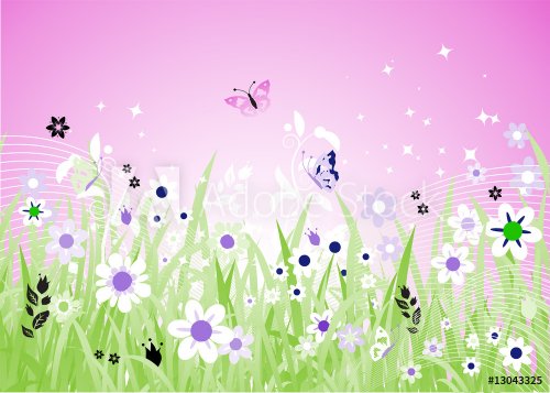 Spring meadow beautiful - 900459399